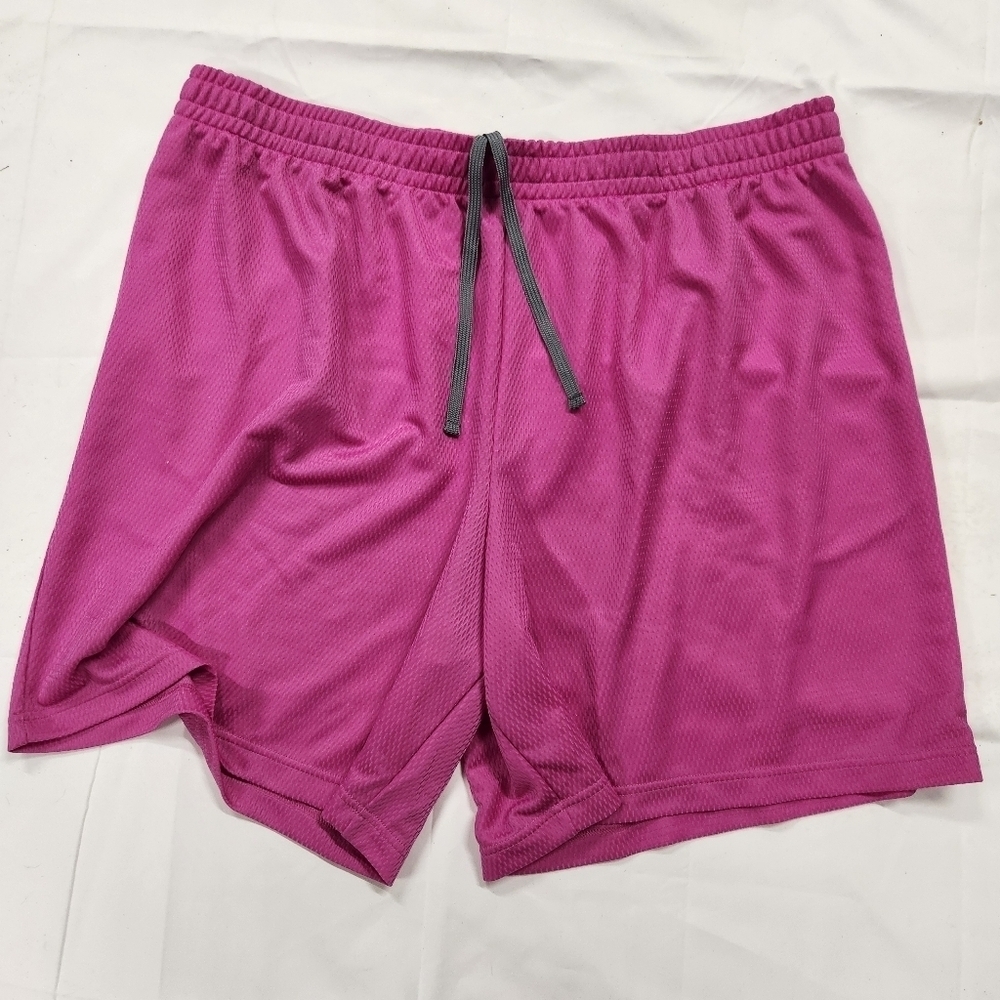 3/$25 Athletic Works bright pink mesh athletic shorts Size 2XL (44-46)